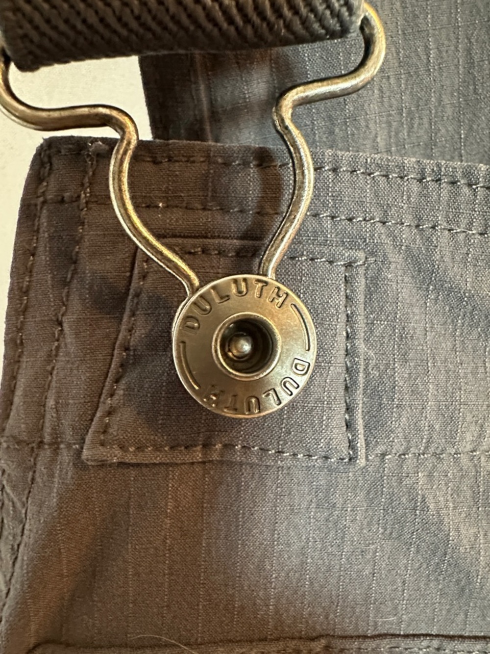 Gray Utility Short Overalls - Picture 3 of 14